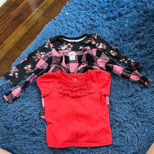 12m Girls Tops Lot of 3